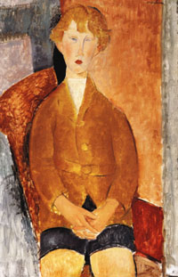 Amedeo Modigliani Boy in Short Pants